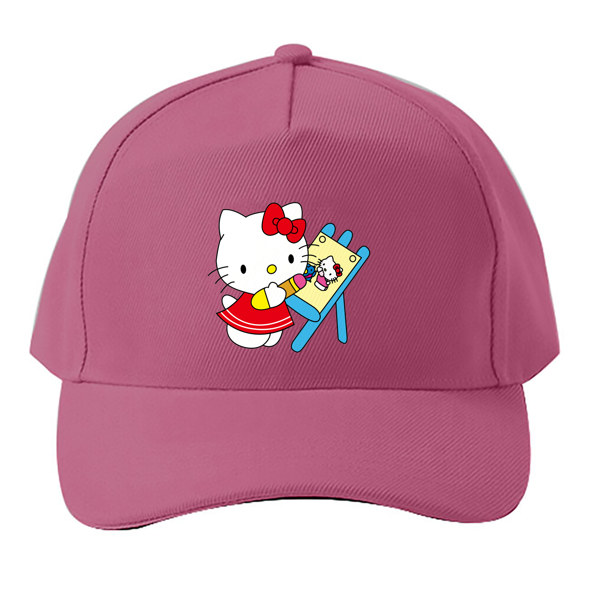 （画像用） Hello Kitty ハローキティ ベースボールキャップ 綿100％ 男女兼用 帽子 スポーツ